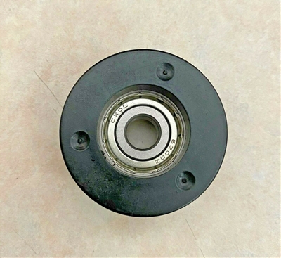 Flanged 10mm Bore Timing Idler Plastic Pulley with bearing OD: 48mm width 24mm