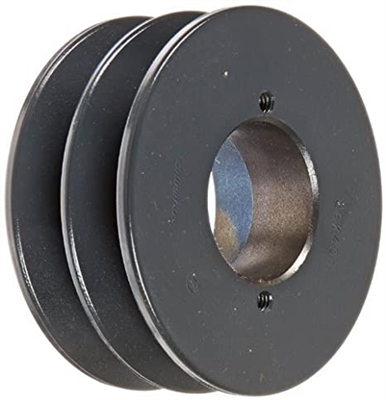 2AK46H Bushed Solid Sheave Pulley with 4.6" OD Double Groove Pulley 2AK46H  for V-belts size 4L, A, AX,  2AK46H OD 4.6"
