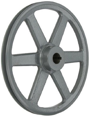 AK124 3/4" Bore  OD 12.25", One Groove V-Belt Pulley Gear AK124-3/4" Cast Iron for 3L . 4L A - V belt