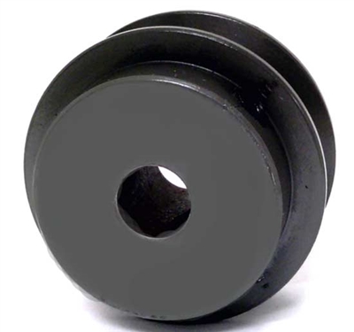 BK25 1/2" Inch Bore Solid Pulley with 2.5" inch OD for V-belts cast iron size 4L, 5L