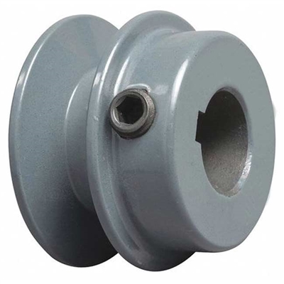 BK25 3/4" Inch Bore Solid Pulley with 2.5" inch OD for V-belts cast iron size 4L, 5L